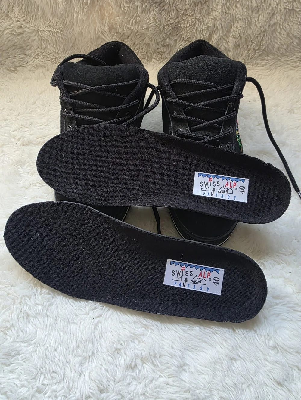 NWOT Vintage Swiss Alpine Fantasy Floral Suede Boots - Size US 9/9.5 | EU 40 - Picture 7 of 10